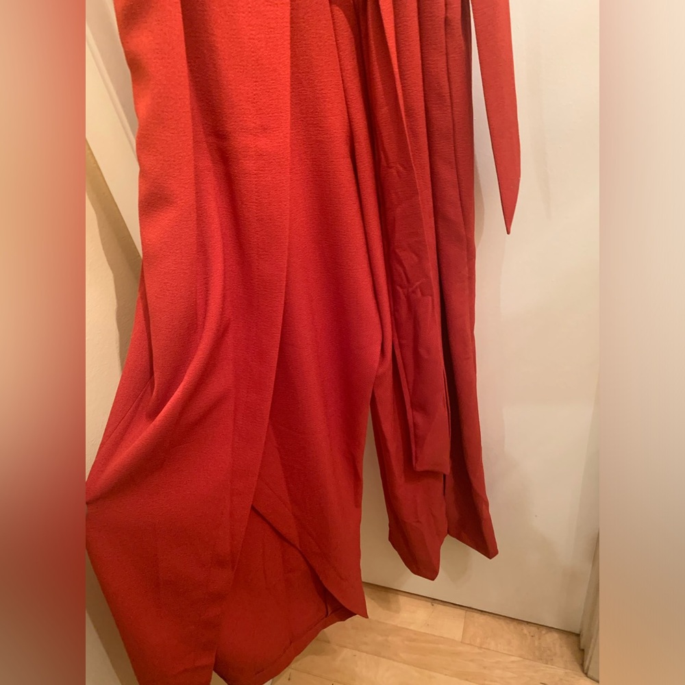 I.N.C. Sleeveless Jumpsuit with belt and pleated front. - Picture 2 of 6